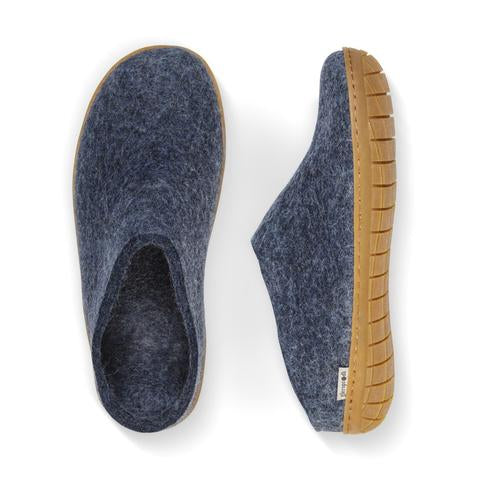 Glerup Slipper Denim Rubber Sole
