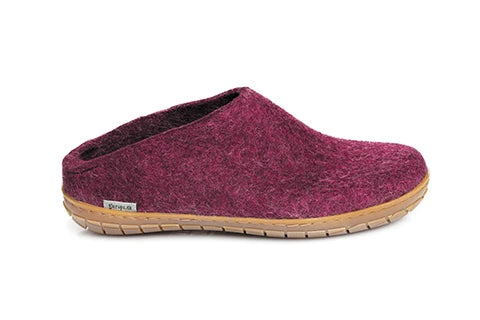 Glerup Shoe Cranberry Rubber Sole