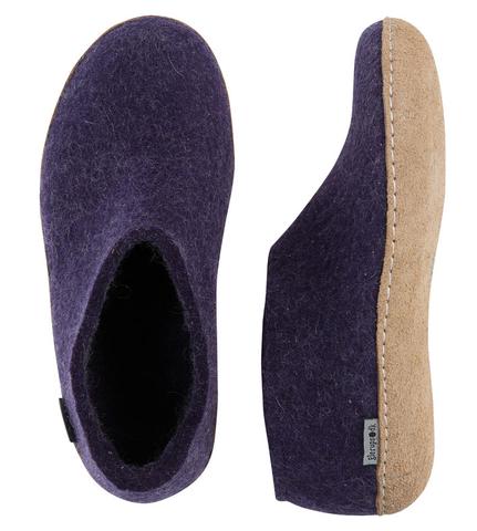Glerup Shoe Purple Leather Sole