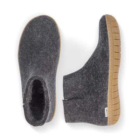 Glerup Boot Charcoal Rubber Sole