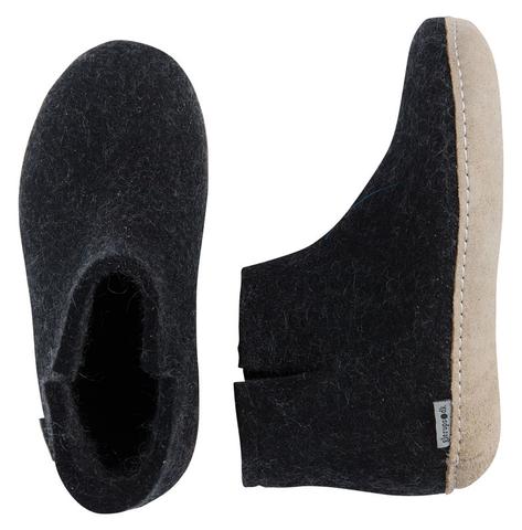 Glerup Boot Charcoal Leather Sole SIZE 13 M