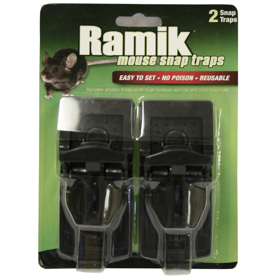 Ramik Mouse Snap Traps Plastic 2 Pk