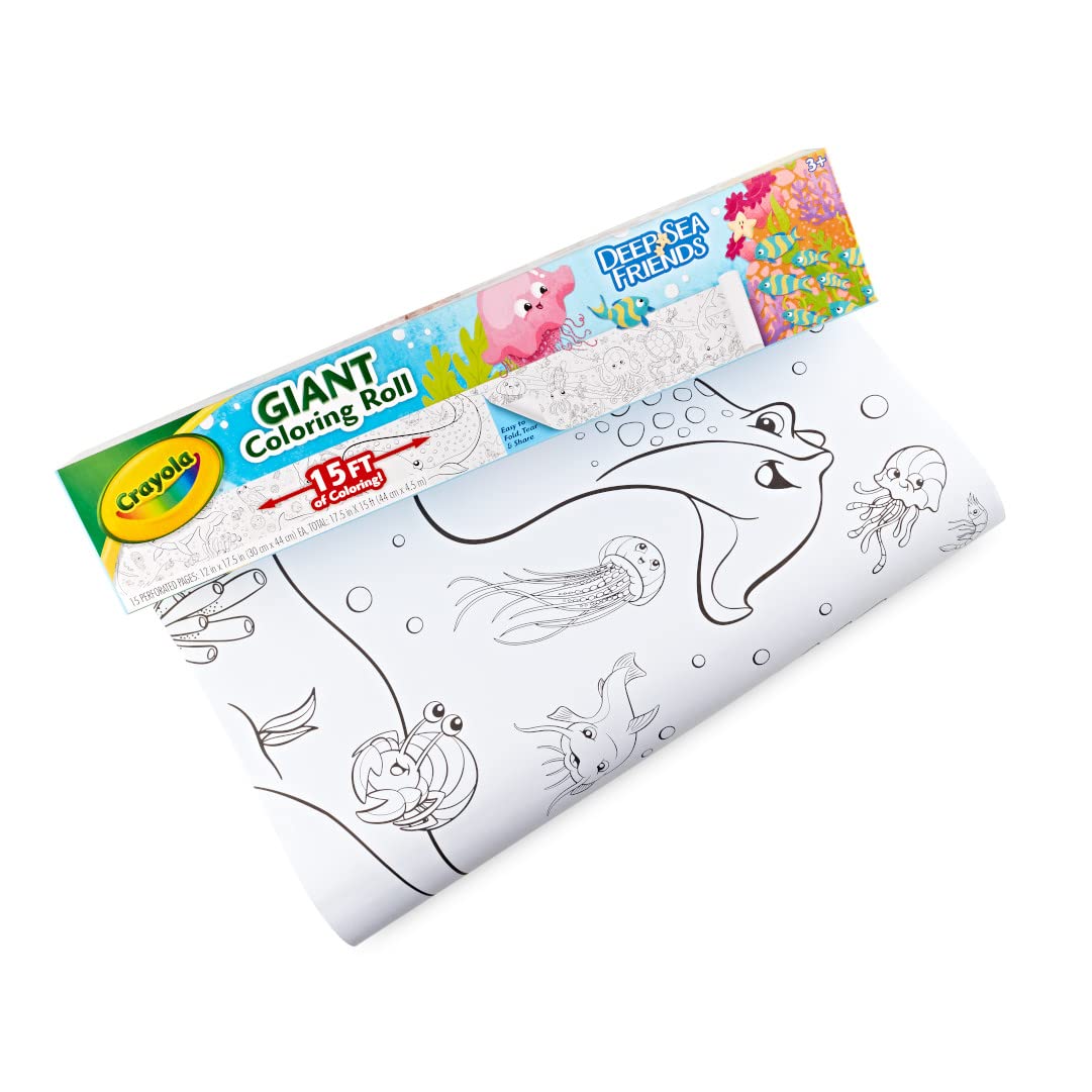 Giant Colouring Roll Deep Sea Friends