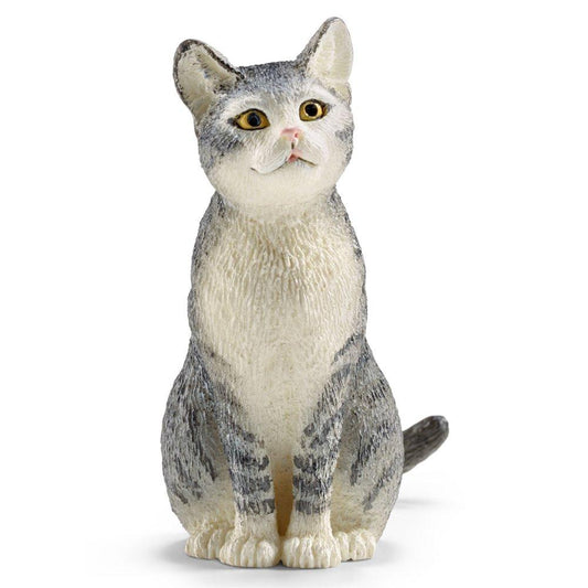Schleich Farm World: Grey Cat, Sitting
