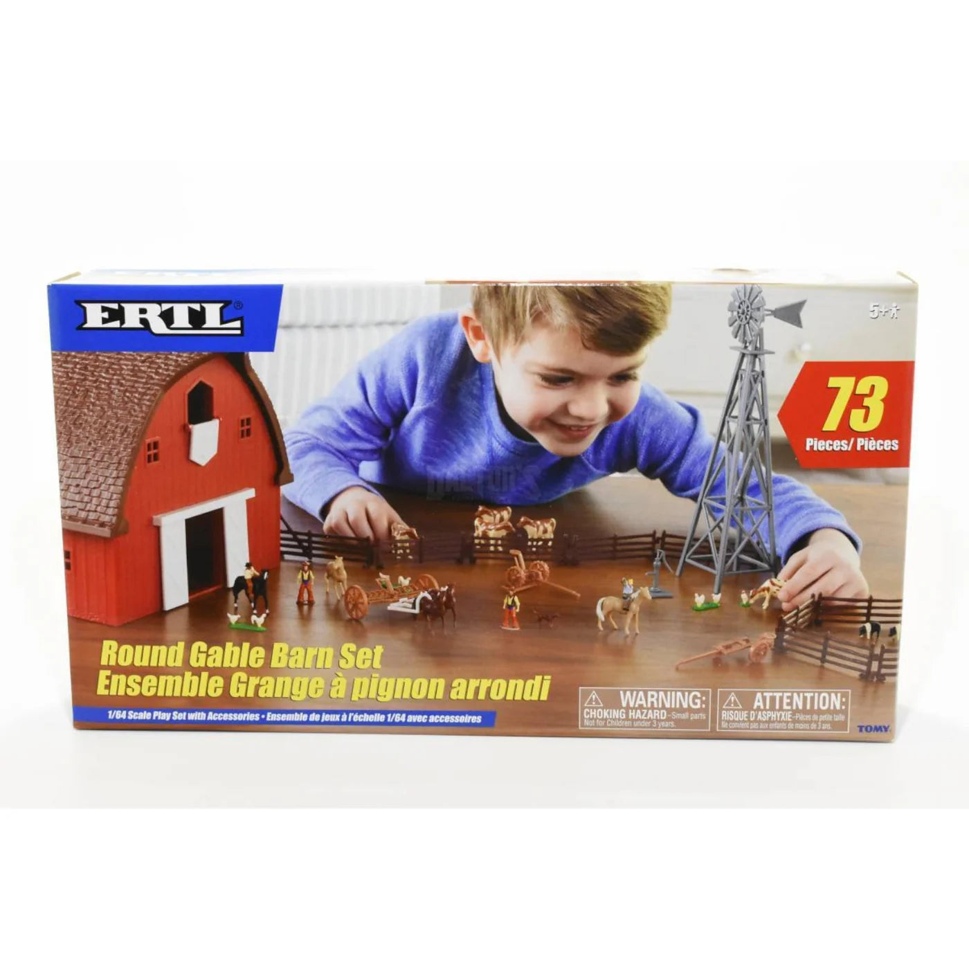 Tomy Farm Country Round Gable Barn Set