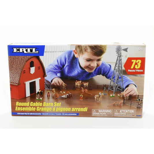 Tomy Farm Country Round Gable Barn Set