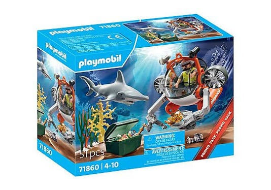 Playmobil Treasure Hunt W/Submarine