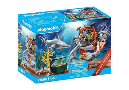 Playmobil Treasure Hunt W/Submarine