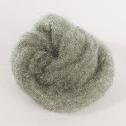 Roving  Sage Green Heather # 126  1/2 Lb Bag