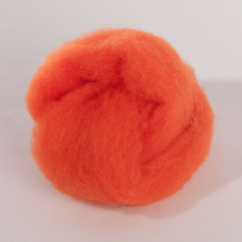 Roving  Orange # 28  1 Lb Pack