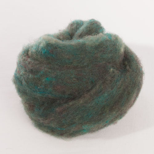 Roving  Moss Green Heather # 124  1 Lb Pack