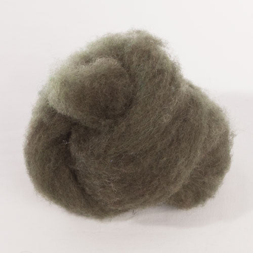 Roving  Moss Green # 24  1/2 Lb Bag