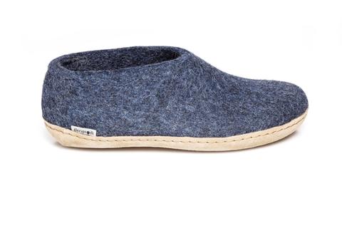 Glerup Shoe  Denim  Leather Sole