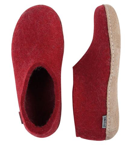 Glerup Shoe  Red  Leather Sole