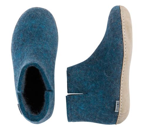 Glerup Boot  Petrol  Leather Sole
