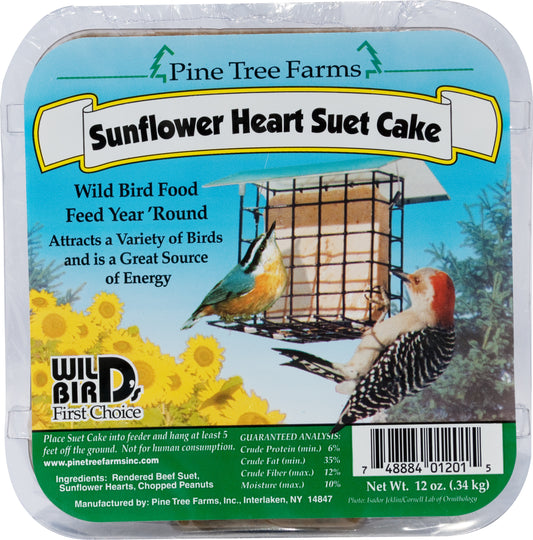 Bird Suet Cake Sunflower Heart 340G