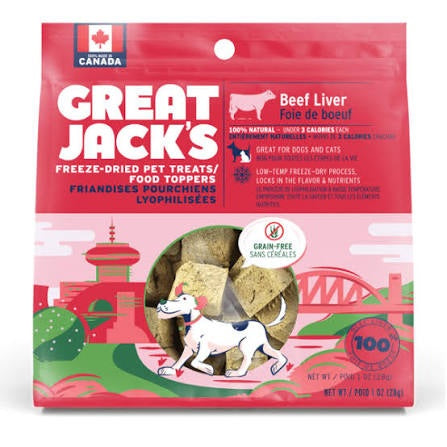 Great Jacks Freeze Dried Raw28G Dog Treat