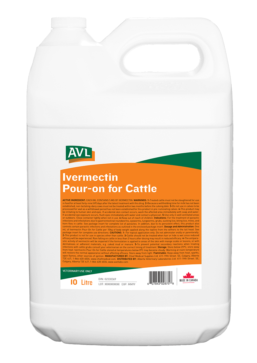 Avl Ivomec Pour On Cattle 10 L