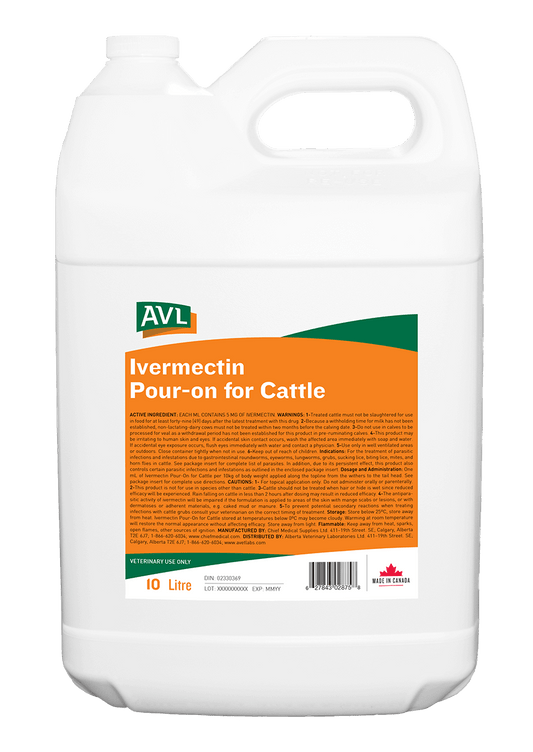 Avl Ivomec Pour On Cattle 10 L
