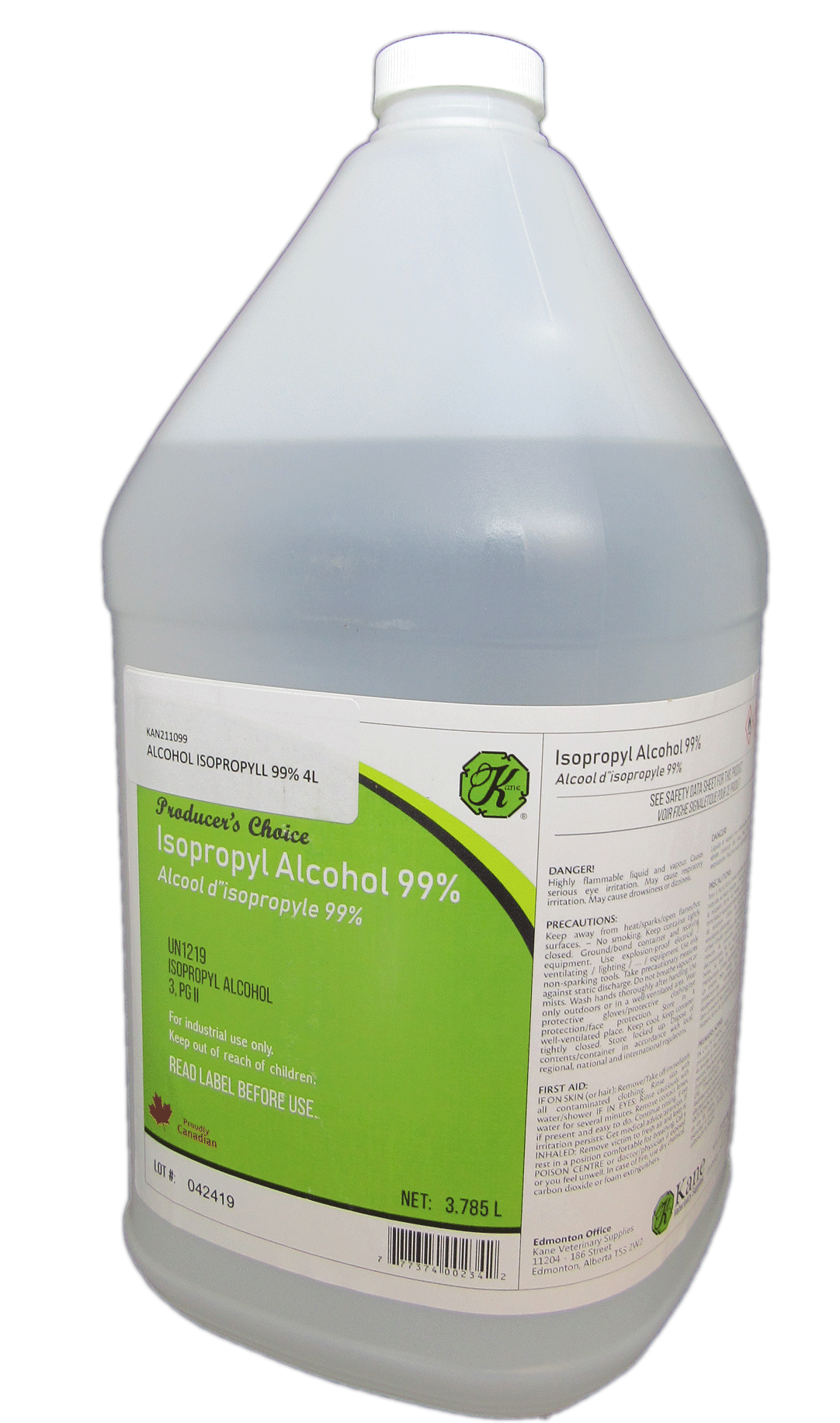 Alcohol Isopropyl 99%
