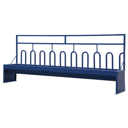 Feeder Bunk Feeder Slant Bar 10 Feeding Spaces (96"L X 16"W X 40"H) #Bf96