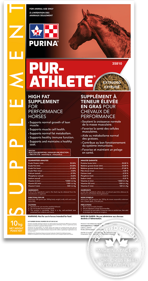 Horse Feed  Purina  Pur Athlete 20 Kg