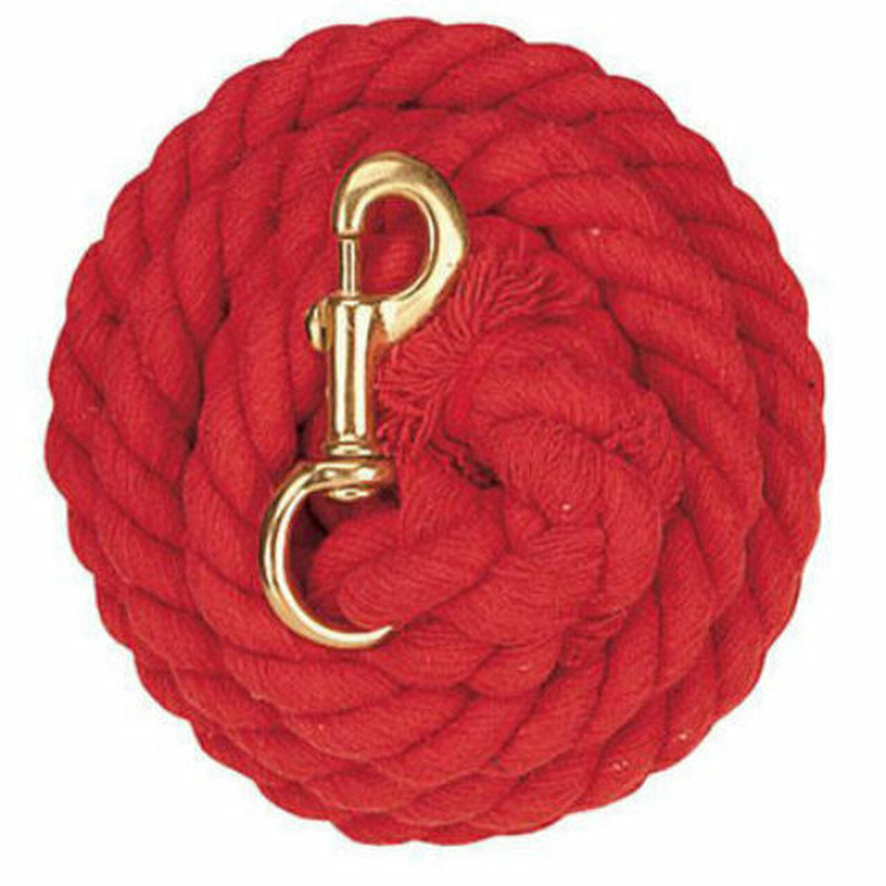 Horse  Colored Cotton Lead Ropes Sb 225 Snap Solid