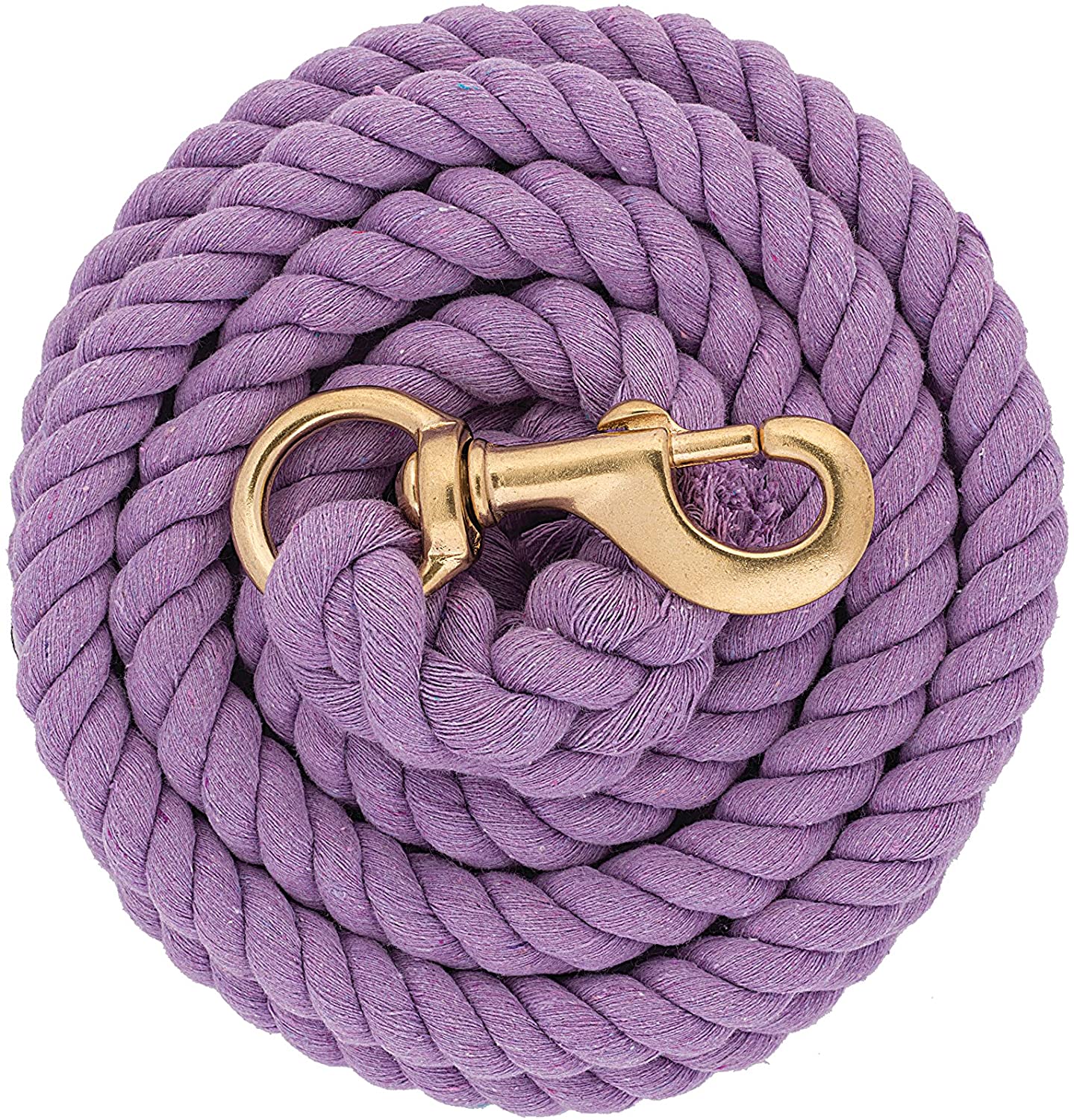 Horse  Colored Cotton Lead Ropes Sb 225 Snap Solid