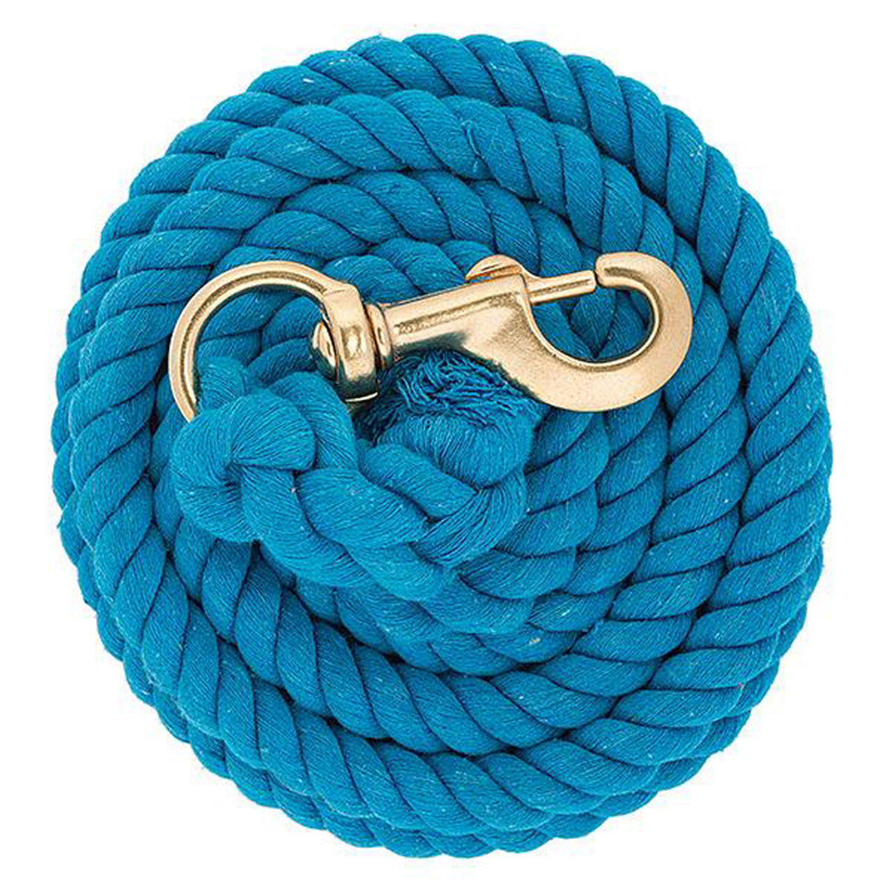 Horse  Colored Cotton Lead Ropes Sb 225 Snap Solid