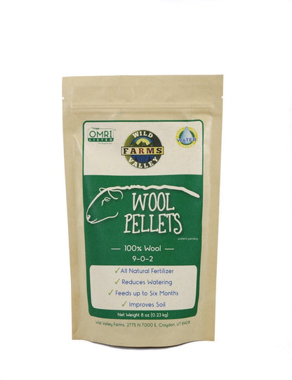 Wild Valley Farm  Wool Pellets Bag Small 8 Oz