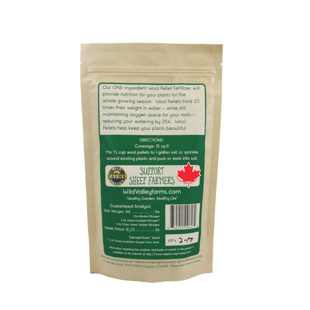 Wild Valley Farm  Wool Pellets Bag Small 8 Oz