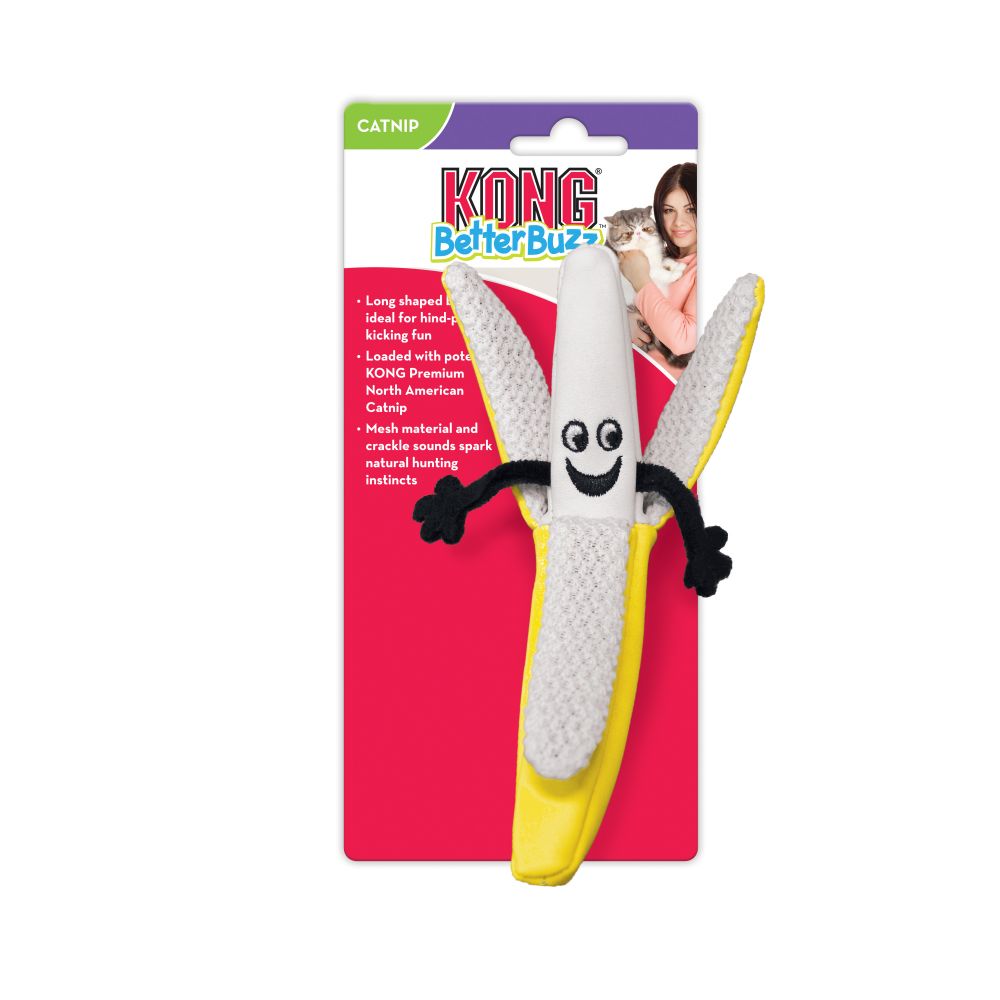 Better Buzz Banana & Catnip By Kong Cat Toy