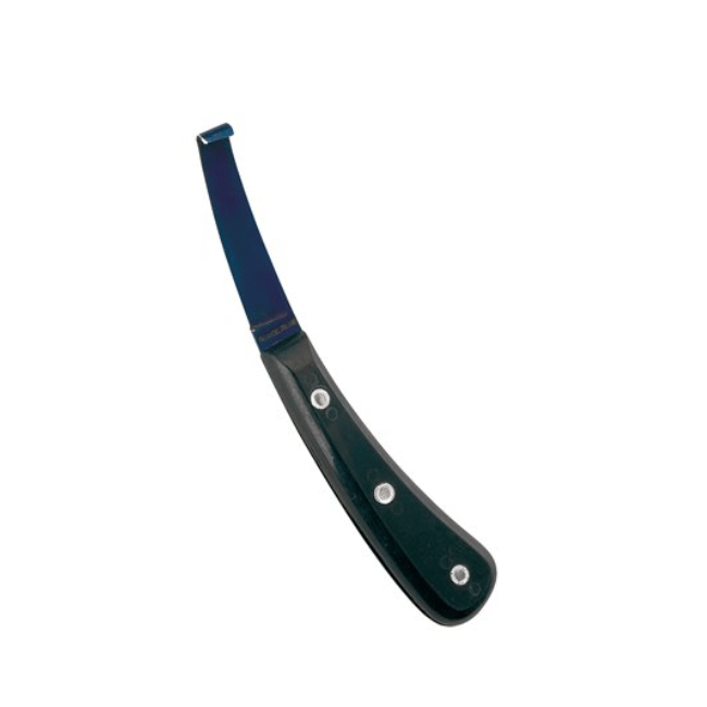 Hoof Knife Black And Blue Wide Blade Rh