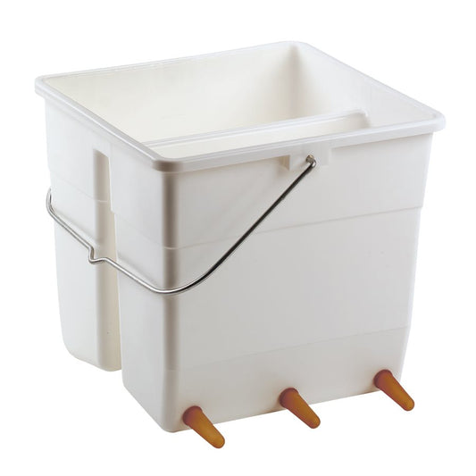 Lamb Feeder Blue Hang On Fence  2 Compartment